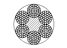 6×37結構點接觸鋼絲繩